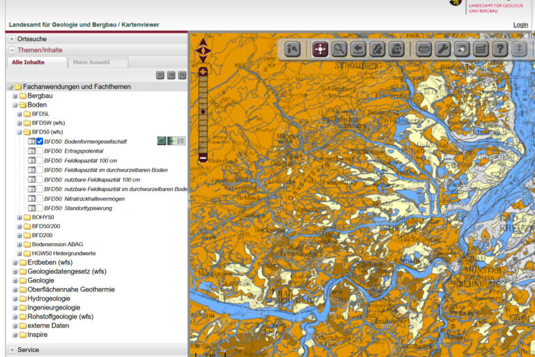 Beispielbild LGB-RLP: Bodenviewer