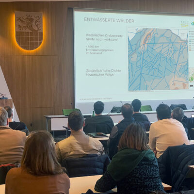 Foto der Kick-Off-Veranstaltung: Projektvortrag Schwammregion